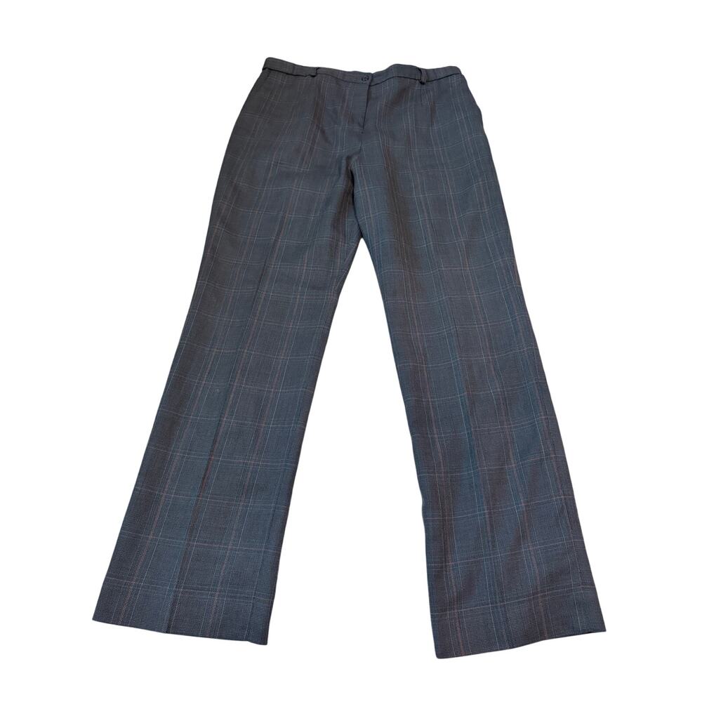 Vintage 50s Pendleton Wool Trousers Gray Plaid Pants Sz 14 Fits Modern 12